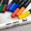 Imagen de Marcadores pincel ALBA 9 colores Fusion Marker con fusionador