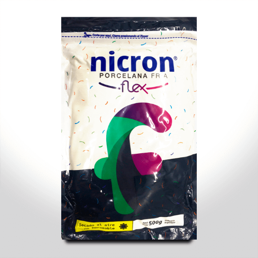 Imagen de Porcelana fria "NICRON" blanca FLEX flexible en paquete de 500grs.