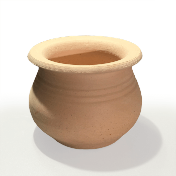 Imagen de Vasija de arcilla blanca de 8cms. modelo nro.02