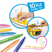 Imagen de Set infantil para colorear y construir CARIOCA CREATE & COLOR con 10 marcadores - Bote