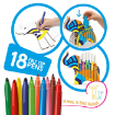 Imagen de Set infantil para colorear y construir CARIOCA CREATE&COLOR con 18 marcadores Portalápices - Elefante