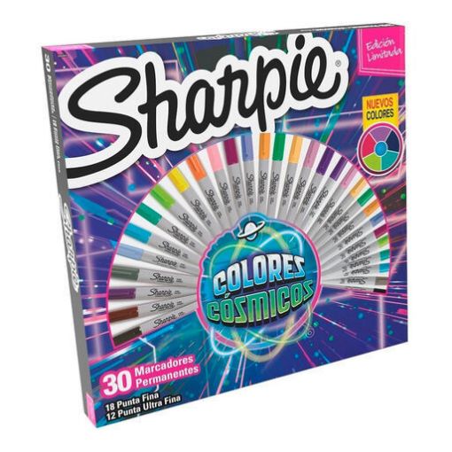 Imagen de Marcadores permanentes "SHARPIE" Limited Edition 30 colores cósmicos