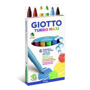 Kit 6 Lapices + 10 Crayones + 6 Marcadores Giotto Bebe