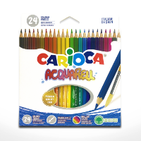 Lapices "CARIOCA" acuarelables en caja de 24 colores
