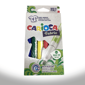 Imagen de Marcadores témpera CARIOCA para tela Temperello Fabric *10 colores