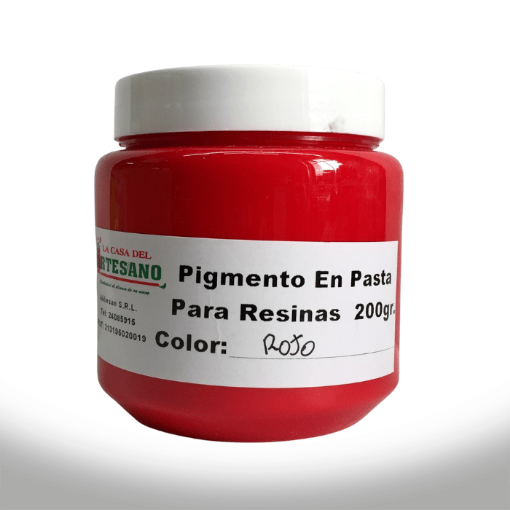 Imagen de Pigmento en pasta para resinas color rojo *200grs.