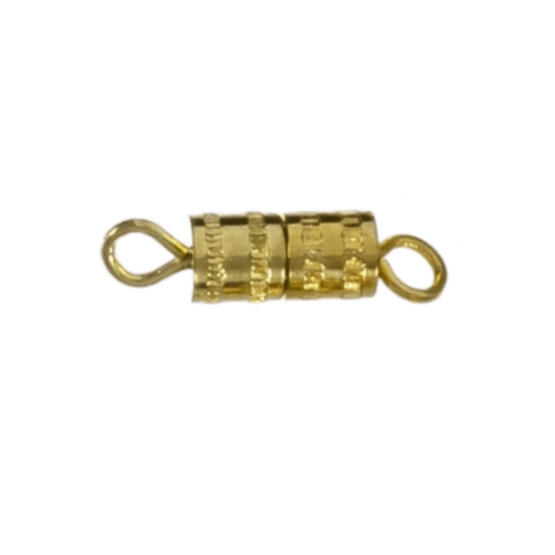 Imagen de Cierre para collar tambor de rosca o tornillo chico *15 color oro