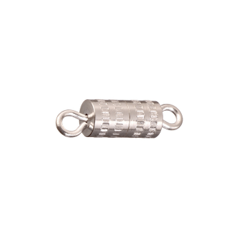 Imagen de Cierre para collar tambor de rosca o tornillo chico *15 color plata