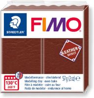 Arcilla polimérica pasta de modelar FIMO Efecto Cuero *57grs. color Nuez 779