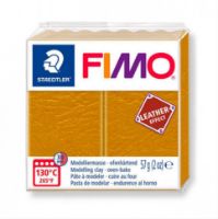 Arcilla polimérica pasta de modelar FIMO Efecto Cuero *57grs. color Ocre 179