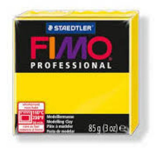 Imagen de Arcilla polimérica pasta de modelar FIMO Profesional 8004 *85grs. color Amarillo puro 100