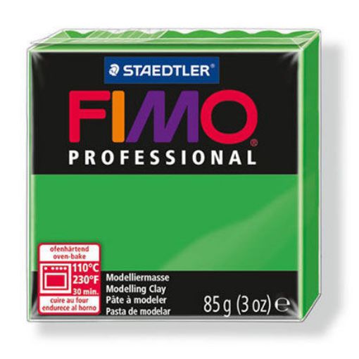 Imagen de Arcilla polimérica pasta de modelar FIMO Profesional 8004 *85grs. color Verde hierba 5