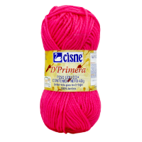 Lana tejer acrilica CISNE d`primera TEX468 40grs. color 00469 rosado fluo