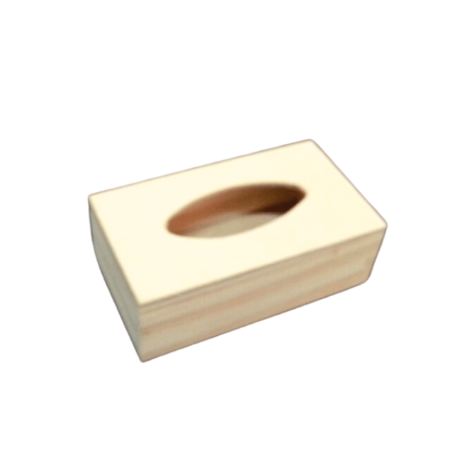 Imagen de Caja para pañuelos chica abertura ovalo de (14*8)*5cms.