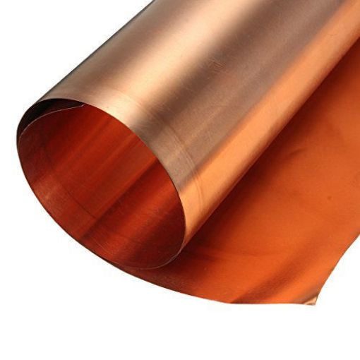 Imagen de Chapa o lámina de cobre blanda para repujar de 0.2 mm. de 60*50cms.