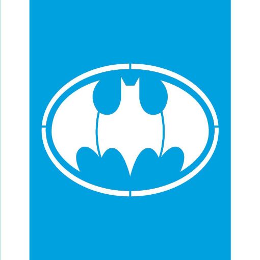 Imagen de Stencil marca LITOARTE 10x10 cms. cod.STX-403 - Batman
