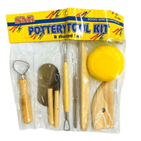 Set de 10 herramientas para modelado POTTERY TOOL KIT
