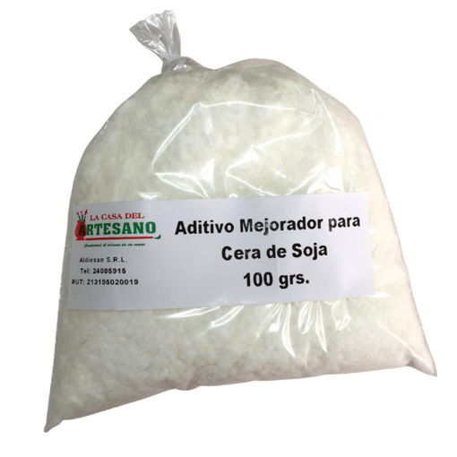 Imagen de Aditivo mejorador para cera de soja ecologica natural estearina vegetal *100grs..