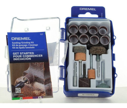 Imagen de Kit micro con 31 accesorios para mini torno DREMEL ideales para lijar y esmerilar 727
