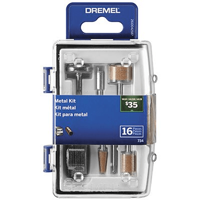 Kit micro con 16 accesorios para mini torno DREMEL ideales para cortar y lijar metales