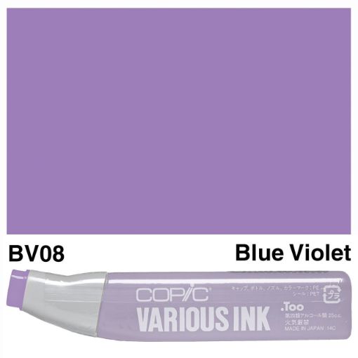 Imagen de Tinta recarga para Marcadores COPIC Various Ink *25ml. color BV08 Blue Violet