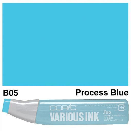 Imagen de Tinta recarga para Marcadores COPIC Various Ink *25ml. color B05 Process Blue