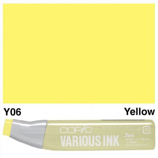 Imagen de Tinta recarga para Marcadores COPIC Various Ink *25ml. color Y06 Yellow