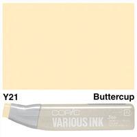 Tinta recarga para Marcadores COPIC Various Ink *25ml. color Y21 Buttercup Yellow