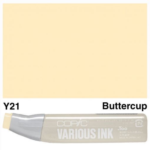 Imagen de Tinta recarga para Marcadores COPIC Various Ink *25ml. color Y21 Buttercup Yellow
