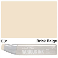 Tinta recarga para Marcadores COPIC Various Ink *25ml. color E31 Brick Beige