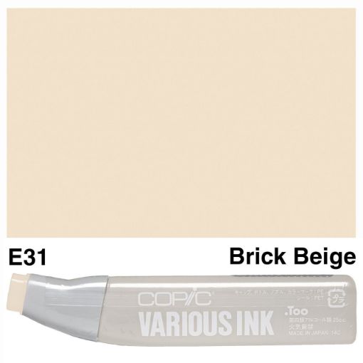 Imagen de Tinta recarga para Marcadores COPIC Various Ink *25ml. color E31 Brick Beige