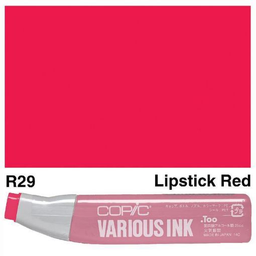 Imagen de Tinta recarga para Marcadores COPIC Various Ink *25ml. color R29 Lipstick Red