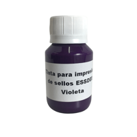 Tinta para impresión de sellos ESSDEE LINO de 60ml. color 07 Purple Violeta