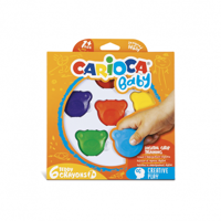 Crayones de colores con forma oso CARIOCA BABY *6 Colores