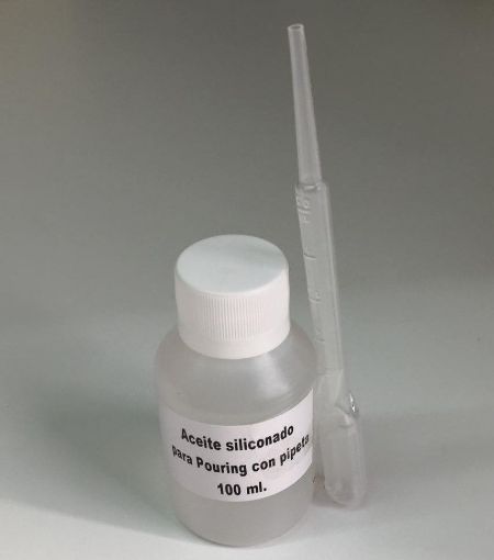 Imagen de Aceite siliconado para Pouring o volcado *100ml. con pipeta dosificadora de 3ml.