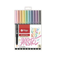 Set de 10 marcadores FILGO Brush Pen punta pincel acuarelables *10 colores pasteles