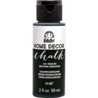 Pintura acrilica ultra mate a la tiza Home Decor Chalk FOLKART *2oz. color 6443 Rich Black Negro intenso 