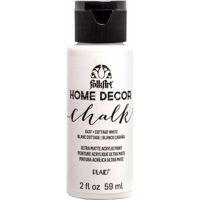 Pintura acrilica ultra mate a la tiza Home Decor Chalk FOLKART *2oz. color 6437 Cottage White Blanco 