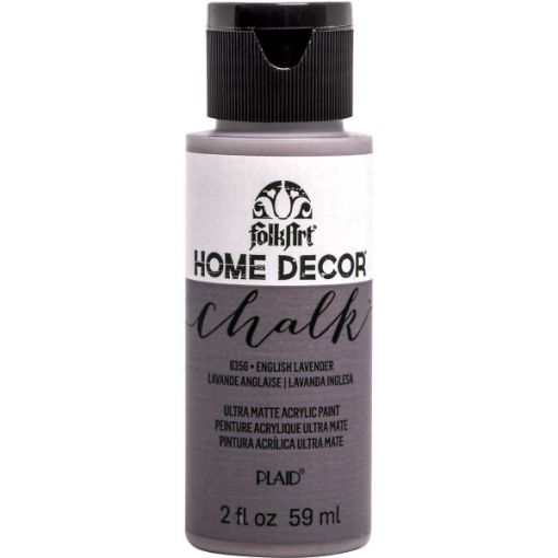 Imagen de Pintura acrilica ultra mate a la tiza Home Decor Chalk FOLKART *2oz. color 6356 English Lavender Lavanda