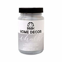 Home Decor Chalk Metallic acrilica ultra mate tizada "FOLK ART" *8oz. color 34805 Silver 