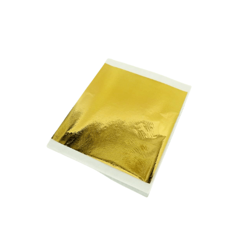Imagen de Hojas para laminar color oro de 9*9cms. carpeta de 50 unidades