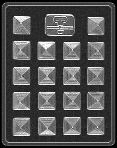 Imagen de Placa o molde "PARPEN" cod.P187 Pirámide