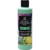 Pouring Paint medio premezclado acrilico FOLKART *8oz 236ml. color 7218 Green Verde