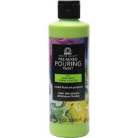 Pouring Paint medio premezclado acrilico FOLKART *8oz 236ml. color 7217 Sour Apple Verde manzana