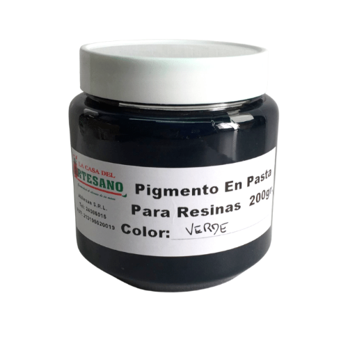 Imagen de Pigmento en pasta para resinas color verde *200grs.