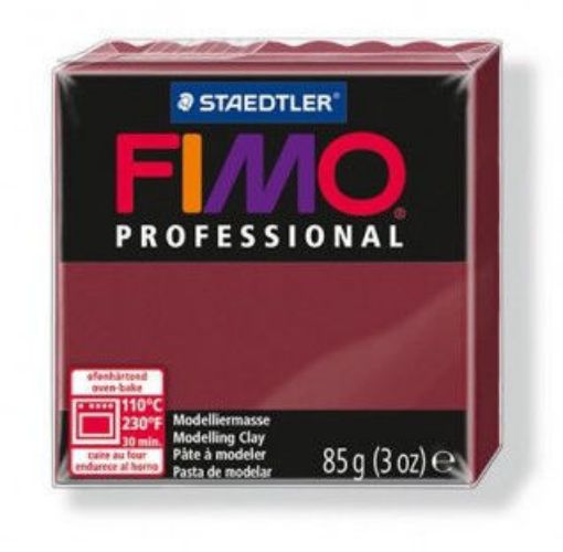 Imagen de Arcilla polimerica pasta de modelar FIMO Profesional 8004 *85grs. color Rojo Bodeaux 23