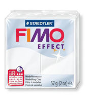 Arcilla polimerica pasta de modelar FIMO Effect *57grs. Translucido color Blanco 014