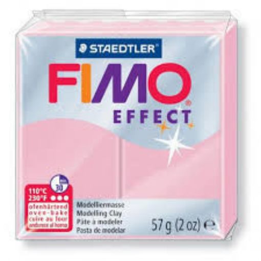 Imagen de Arcilla polimerica pasta de modelar FIMO Effect *57grs. Pastel color Rosa 205