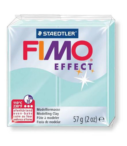 Imagen de Arcilla polimerica pasta de modelar FIMO Effect *57grs. Pastel color Menta 505