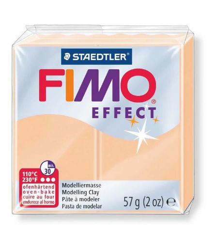 Imagen de Arcilla polimerica pasta de modelar FIMO Effect *57grs. Pastel color Durazno 405
